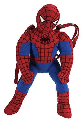 Suitcase for extended travel-Fast Forward Little Boys' Spiderman Shaped Plush, Red, One Size