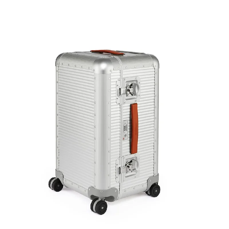 Suitcase with sleek patterns-FPM Milano Bank Trunk on Wheels S