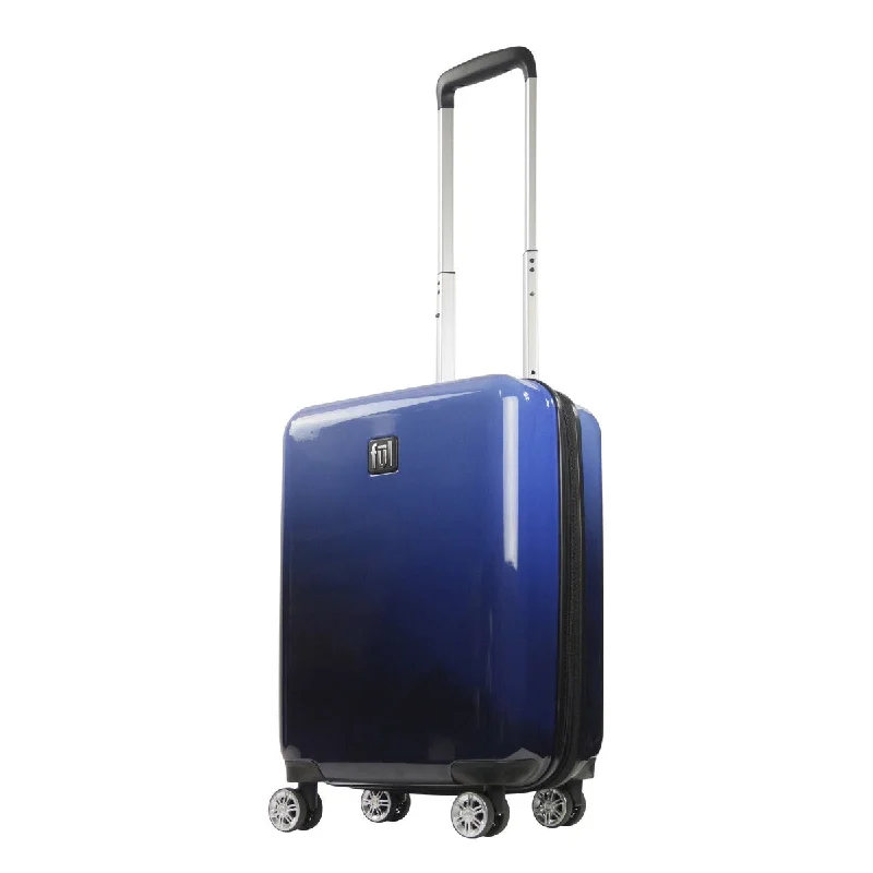 Suitcase with reinforced design-Ful Impulse Ombre Hardside Spinner 22" Luggage, Blue