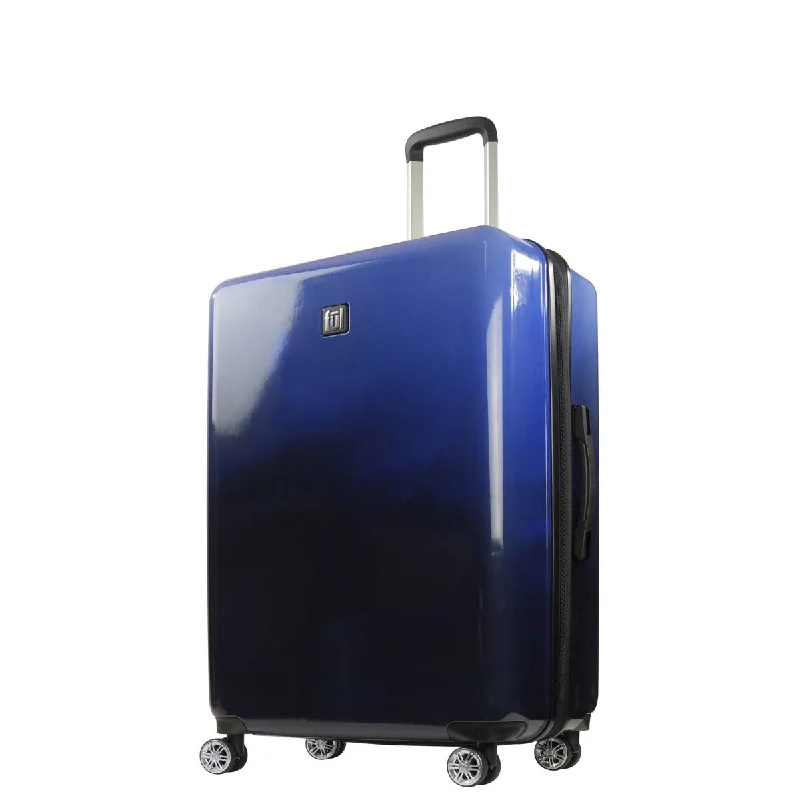 Suitcase for minimalist lifestyles-Ful Impulse Ombre Hardside Spinner 31" Luggage, Blue