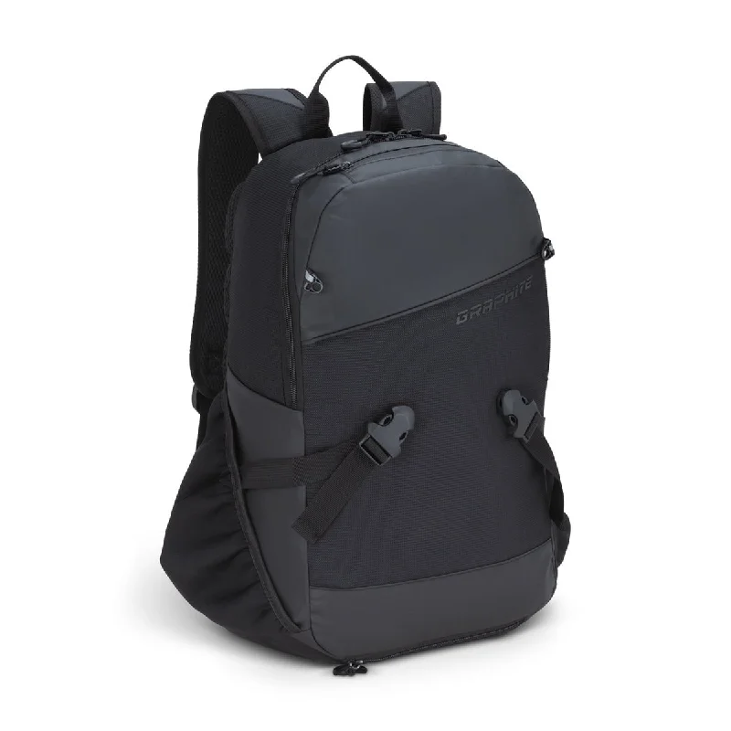 Travel backpack with hidden storage-Graphite Ski Boots Backpack