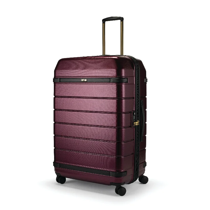 Suitcase with modern straps-Hartmann Luxe Hardside Large Checked 30" Suitcase