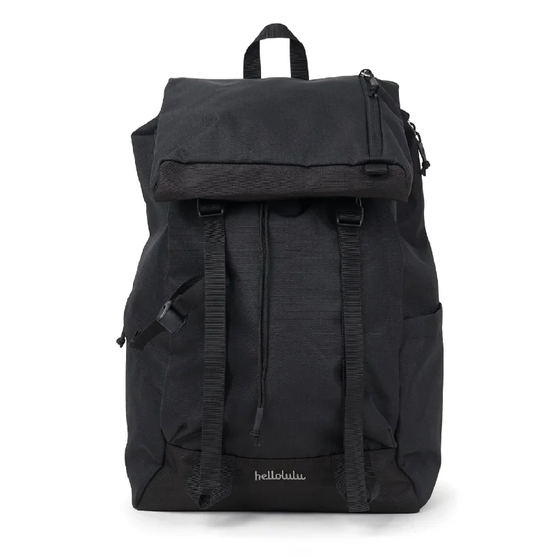 Backpack with outer frame-Hellolulu Gio Utility Flap Backpack L Recycled