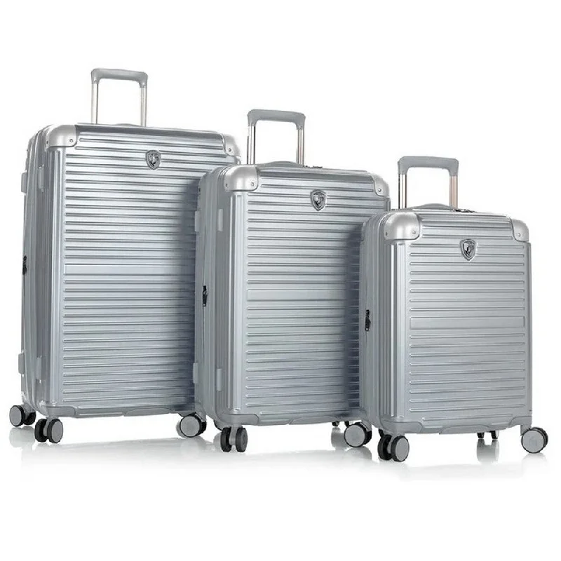 Suitcase with protective lining-Heys Cruze 3 Piece Hardside Spinner Luggage Set