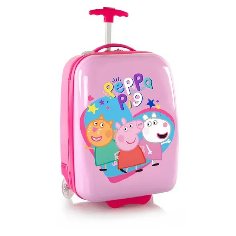 Suitcase for frequent flyers-Heys eOne Peppa Pig 18" 2-Wheel Hardside Carry-On Suitcase