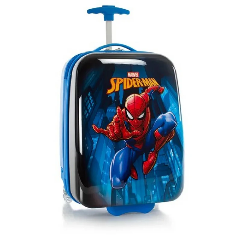 Suitcase with large pockets-Heys Kids Marvel Spiderman Ride-on 18" 2-Wheel Hardside Carry-On Suitcase