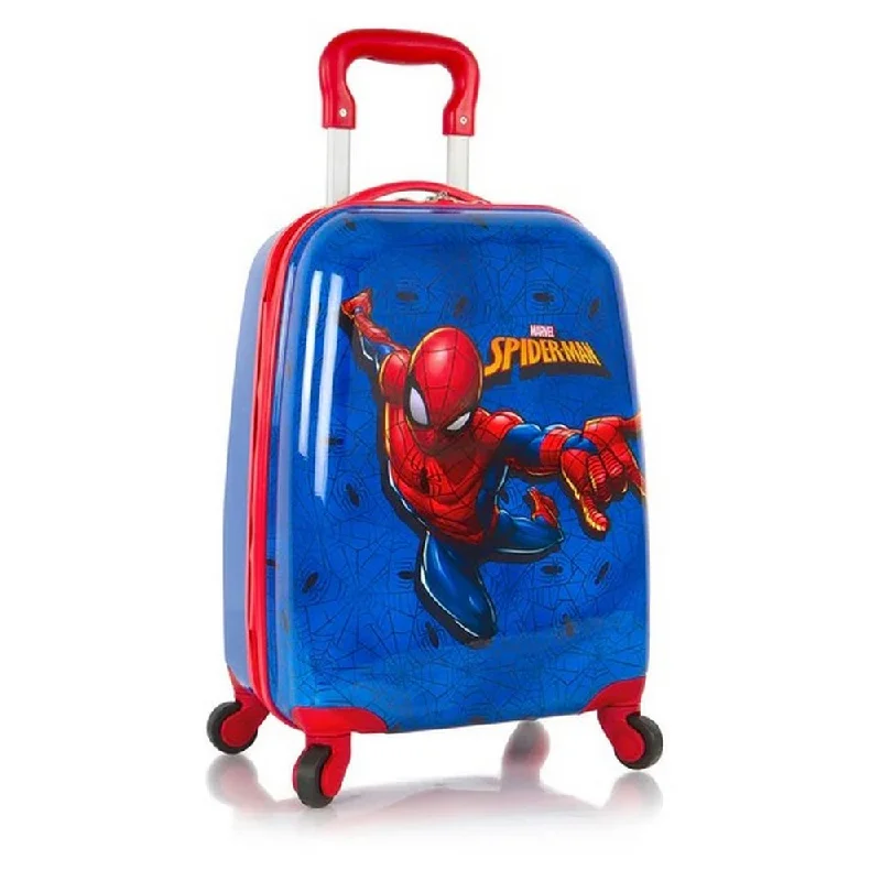 Suitcase for group vacations-Heys Kids Marvel Spiderman Ride-on 18" Hardside Carry-On Suitcase