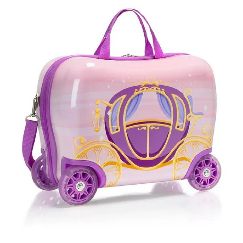 Suitcase with water-resistant shell-Heys Kids Royal Carriage 16" Carry-On Underseat Ride-On Suitcase