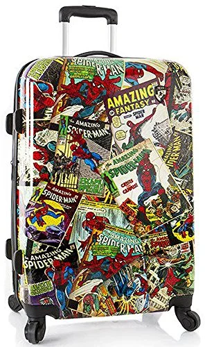 Suitcase for stylish commuting-Heys Marvel 26 Inches, Spiderman