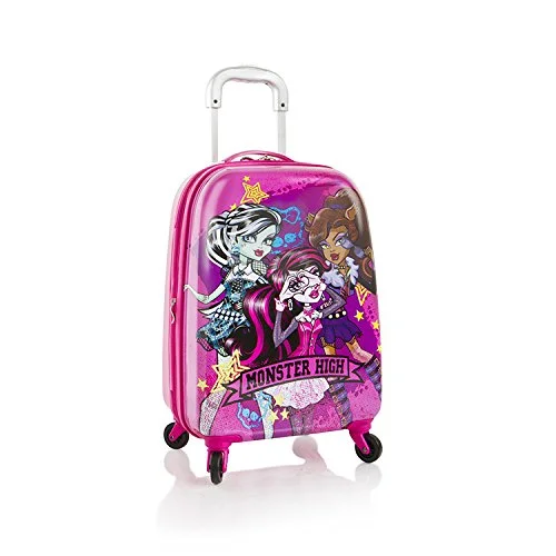 Suitcase with sturdy zippers-Heys Mattel Monster High Tween Spinner Luggage 21" Case Expandable Carry On Approved