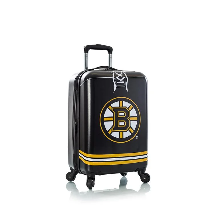 Suitcase with quick-access pockets-Heys NHL 21" Boston Buins Carry On Luggage