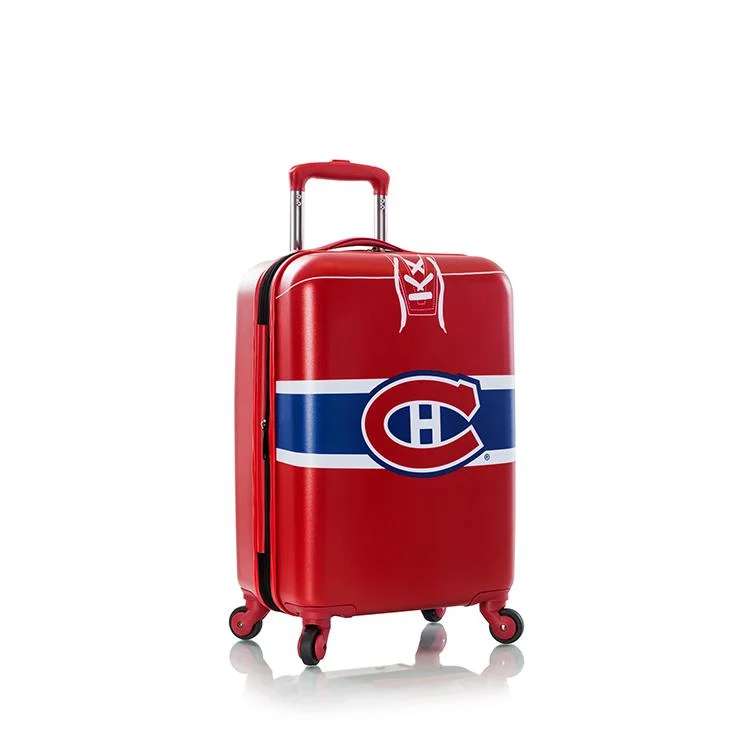 Suitcase with compact frame-Heys NHL 21" Montreal Canadiens Carry On Spinner Luggage