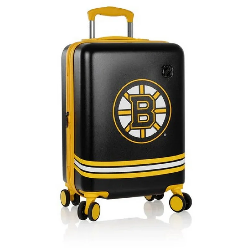 Suitcase for long-term trips-Heys NHL Boston Bruins 21" Hardside Carry-On Suitcase