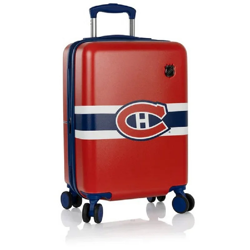 Suitcase with bold prints-Heys NHL Montreal Canadiens 21" Hardside Carry-On Suitcase