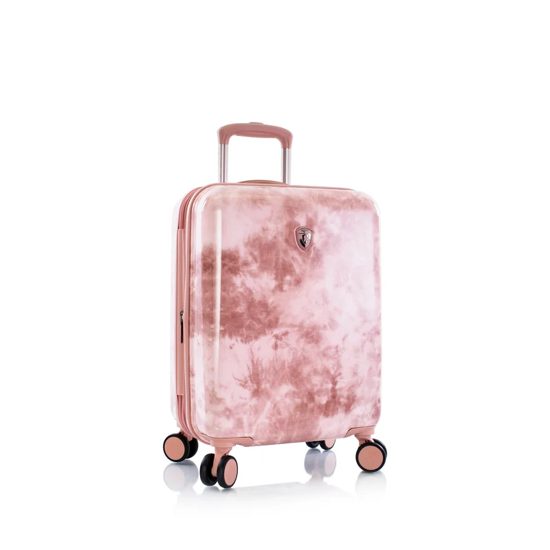 Suitcase for urban explorers-Heys Tie-Dye Rose 21" Carry On Hardside Spinner Suitcase