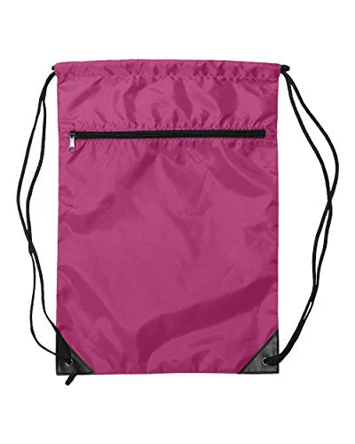 Suitcase for international flights-Liberty Bags Value Zipper Drawstring (Hot Pink) (One)