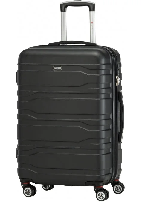 Suitcase with extra strength-Mancini San Marino 24 Inch Lightweight Spinner Luggage