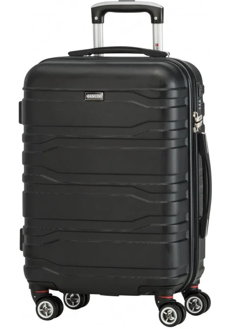 Suitcase for outdoor gear-Mancini San Marino Carry-on Lightweight Spinner Luggage