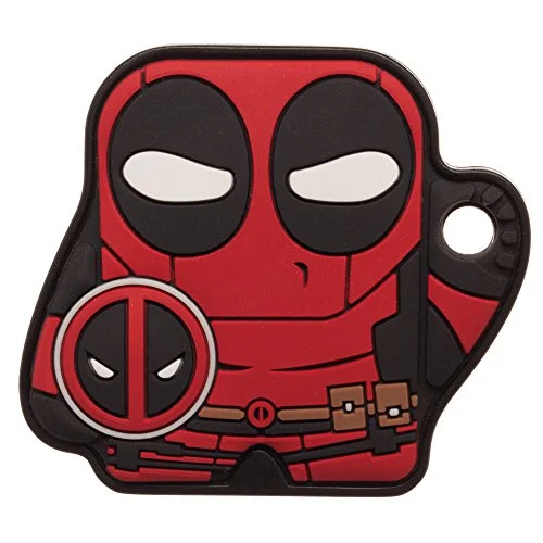 Suitcase with side handles-Marvel Foundmi 2.0 Personal Bluetooth Tracker, Deadpool