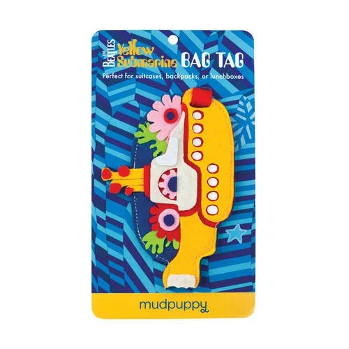 Suitcase for eco-friendly design-Mudpuppy The Beatles Yellow Submarine Bag Tag