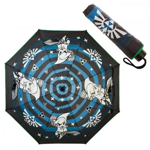 Suitcase for professional use-Nintendo Zelda Liquid Reactive Umbrella