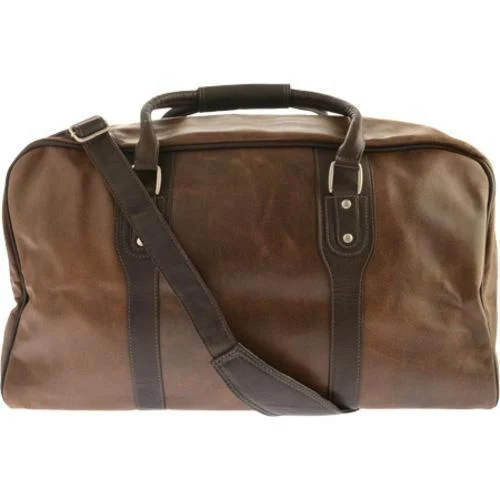 Piel Leather Classic Vintage Zip-Down Duffel