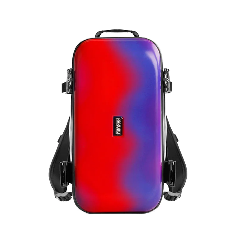 Backpack with extra capacity-The Bred Backpack - Blue and Red