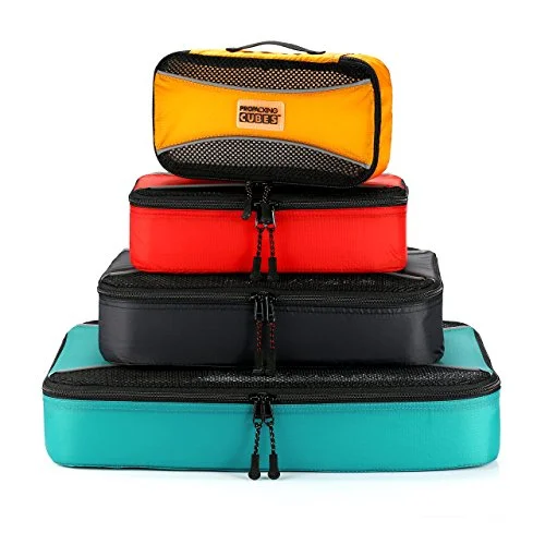 Suitcase with durable zippers-Pro Packing Cubes  Lightweight Travel - Packing For Carry-On Luggage, Suitcase And Backpacking