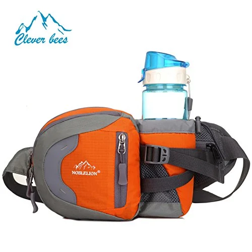 Suitcase with sleek handles-Rf Sport Hiking Waist Bag With Bottle Holder Travel Belt High-Capacity Medical Waist Bags