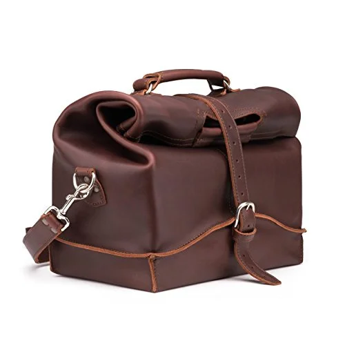 Suitcase for daily use-Saddleback Leather Overnight Bag - Full Grain Leather Carry On - 100 Year Warranty