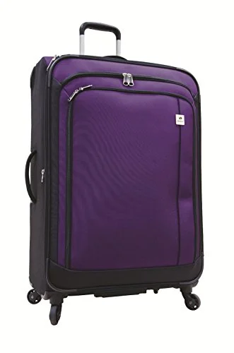 Suitcase for summer vacations-Samboro Feather Lite Lightweight Luggage 28 Inches Exp. Spinner Trolley - Purple Color