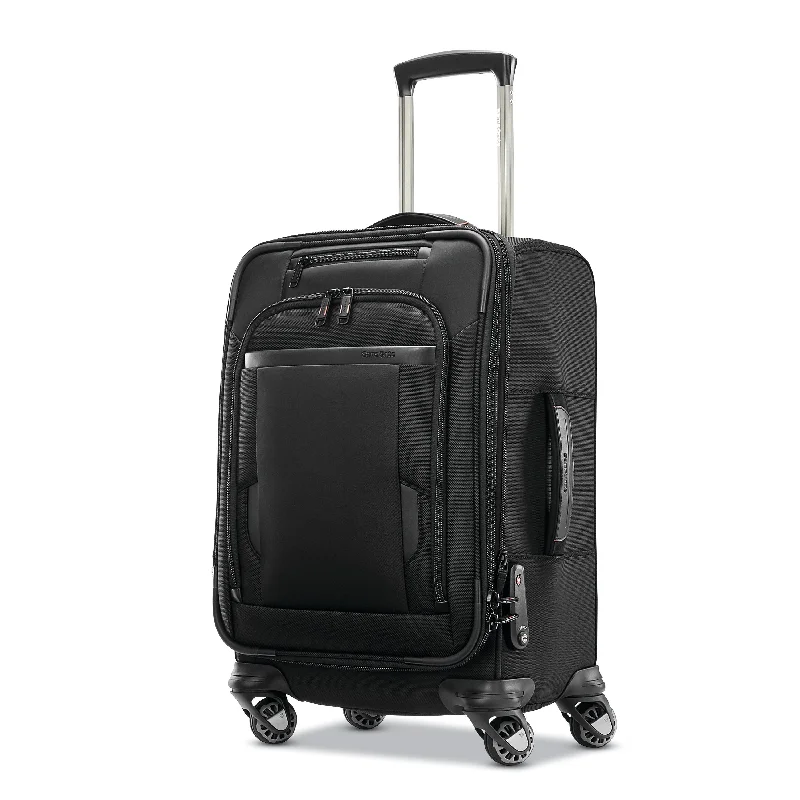 Suitcase for urban trips-Samsonite Pro Carry-On Expandable Spinner Black