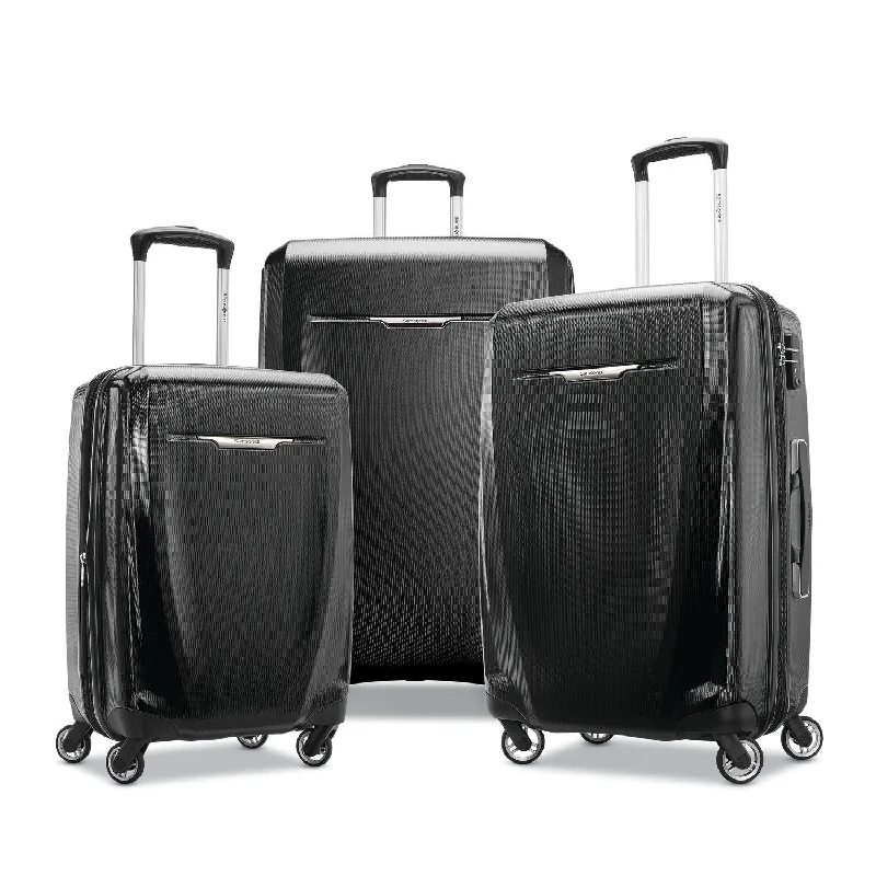 Suitcase with anti-slip handles-Samsonite Winfield 3 DLX 3PC Set (20/25/28)