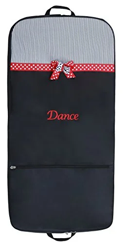 Suitcase with bright logos-Sassi Designs Mindy Dance Garment Bag