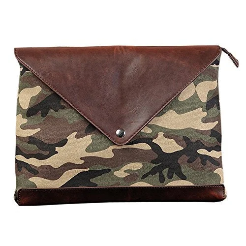 Suitcase with stylish straps-Sealinf Mens Canvas Handbag Camouflage Sleeve Case Envelope Bag For Ipad (Camouflage)