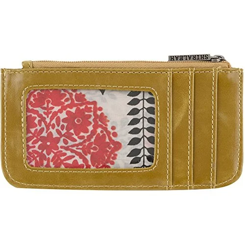 Suitcase with protective lining-Shiraleah Harper Card Case, Mustard