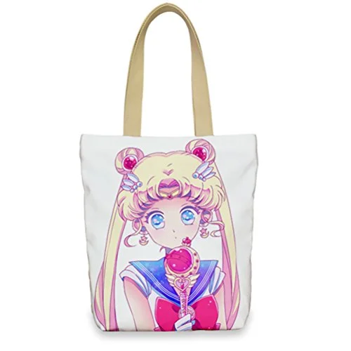 Suitcase with summer getaways-Siawasey Sailor Moon Cosplay Shoulder Bag School Bag Shopping Bag Handbag (S4)