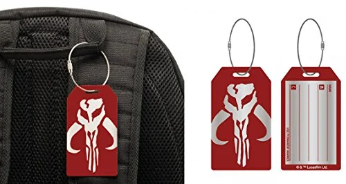 Suitcase for extended trips-Star Wars Assassin Aluminum Luggage Tag