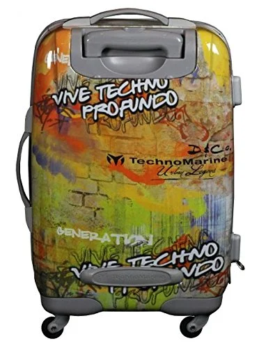 Suitcase for adventure seekers-Technomarine Limited Edition Graffiti Carry On Luggage