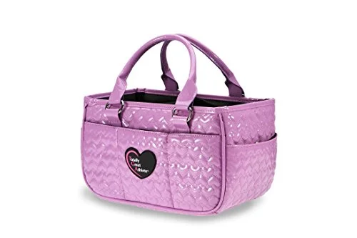 Suitcase with lightweight wheels-Tga Lavender Heart Ice Skating Bag Tennis Gym And Ballet Girls Athletic Bag