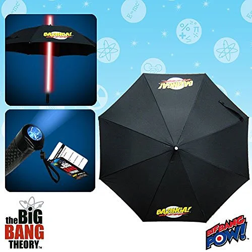 Suitcase for travel gear-The Big Bang Theory Bazinga! Umbrella With Red Light-Up Tube