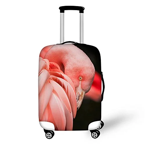 Suitcase for daily use-Thikin 18-30 Inch Fashion Animal Crowned Crane Luggage Cover Productor For Travel