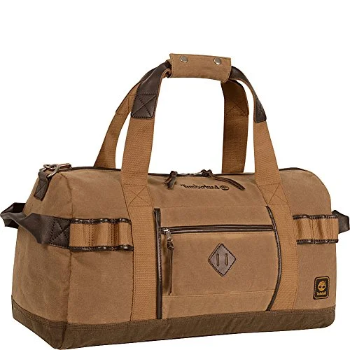 Suitcase with sleek logos-Timberland Luggage Mt. Madison 22 Inch Duffle, Tan/Brown, One Size