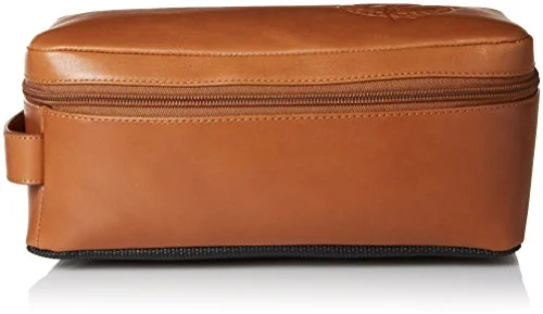 Suitcase with compact size-Tommy Bahama Men'S 100% Burnished Leather Travel Kit Toiletry Bag