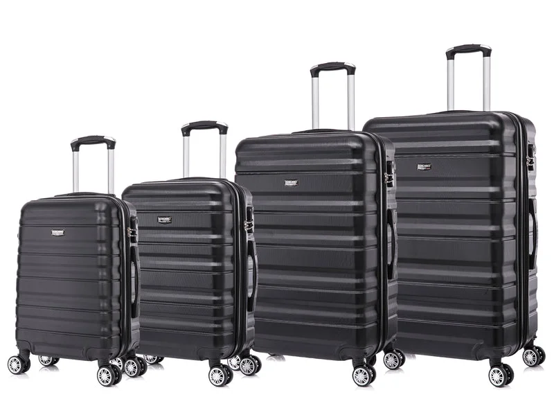 Suitcase for family vacations-Toscano Magnifica 4 Piece Hardside Spinner Luggage Set