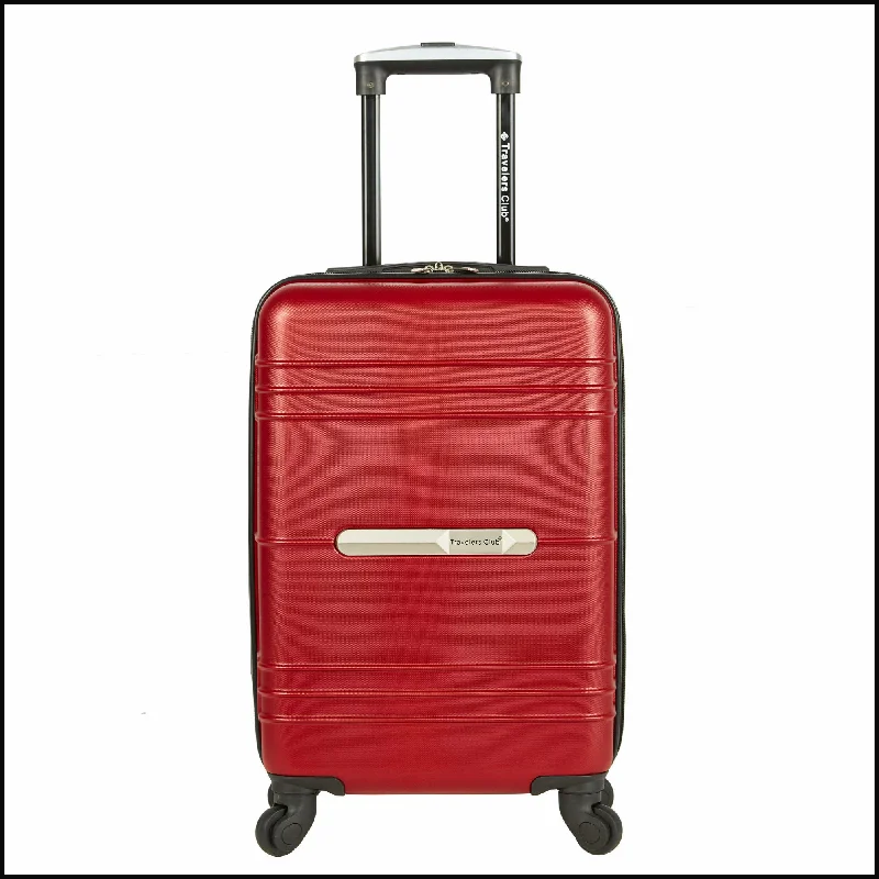 Suitcase for outdoor gear-Travelers Club Richmond 20"  Hardside Carry-on Spinner Suitcase