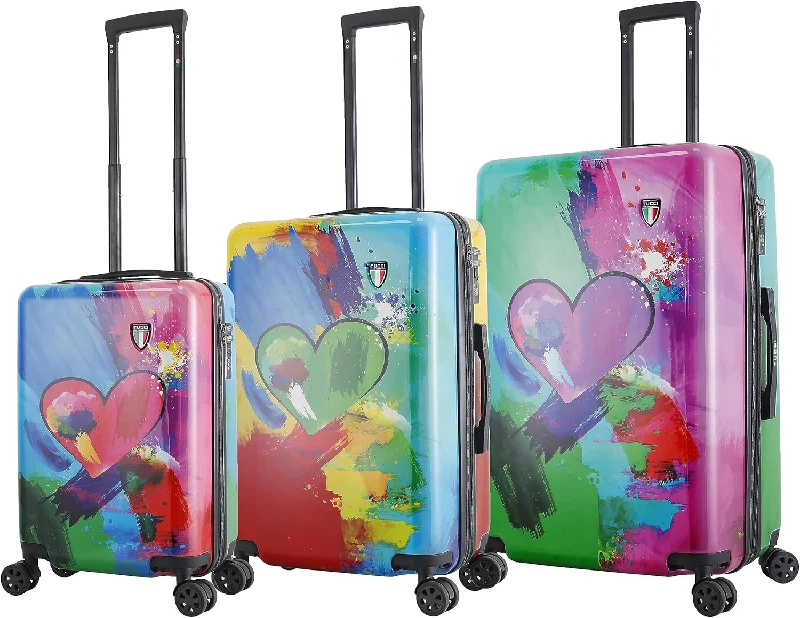 Suitcase for stylish travelers-TUCCI Italy In Love II (20”, 24” & 28”) Hardside Suitcase Set/Hardshell Luggage