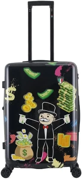 Suitcase for urban trips-TUCCI Italy Money Man 24” Medium Hardside Checked Suitcase