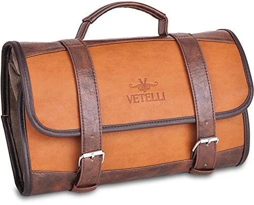 Suitcase for daily travel-Vetelli Hanging Toiletry Bag For Men - Dopp Kit / Travel Accessories Bag / Great Gift