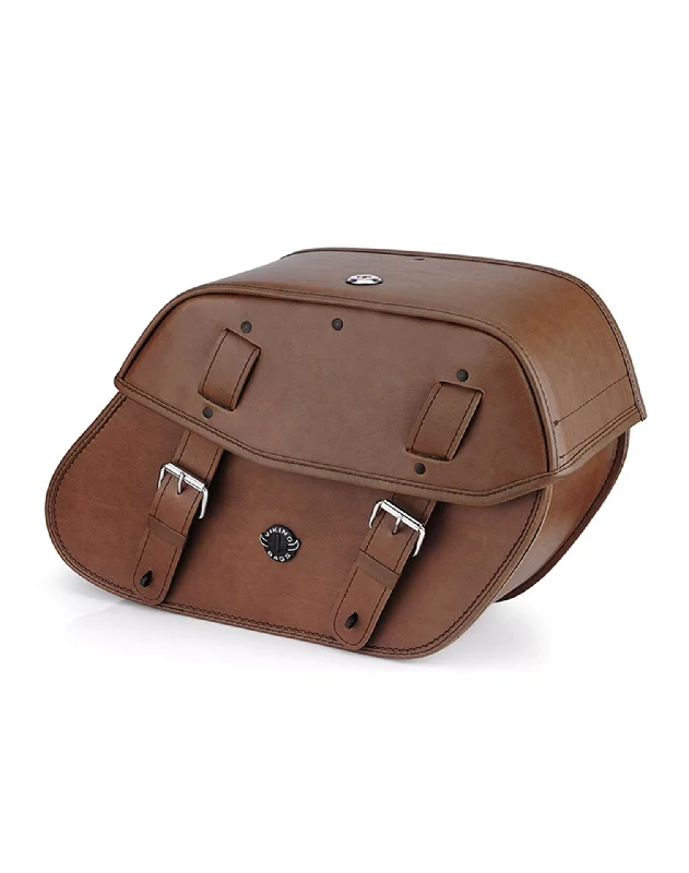 Family emergency preparedness checklist-24L - Odin Brown Large Indian Scout Leather Motorcycle Saddlebags